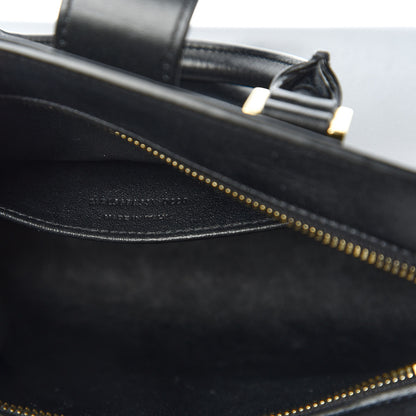 Saint Laurent Calfskin Monogram Baby Cabas Black 9 of 10
