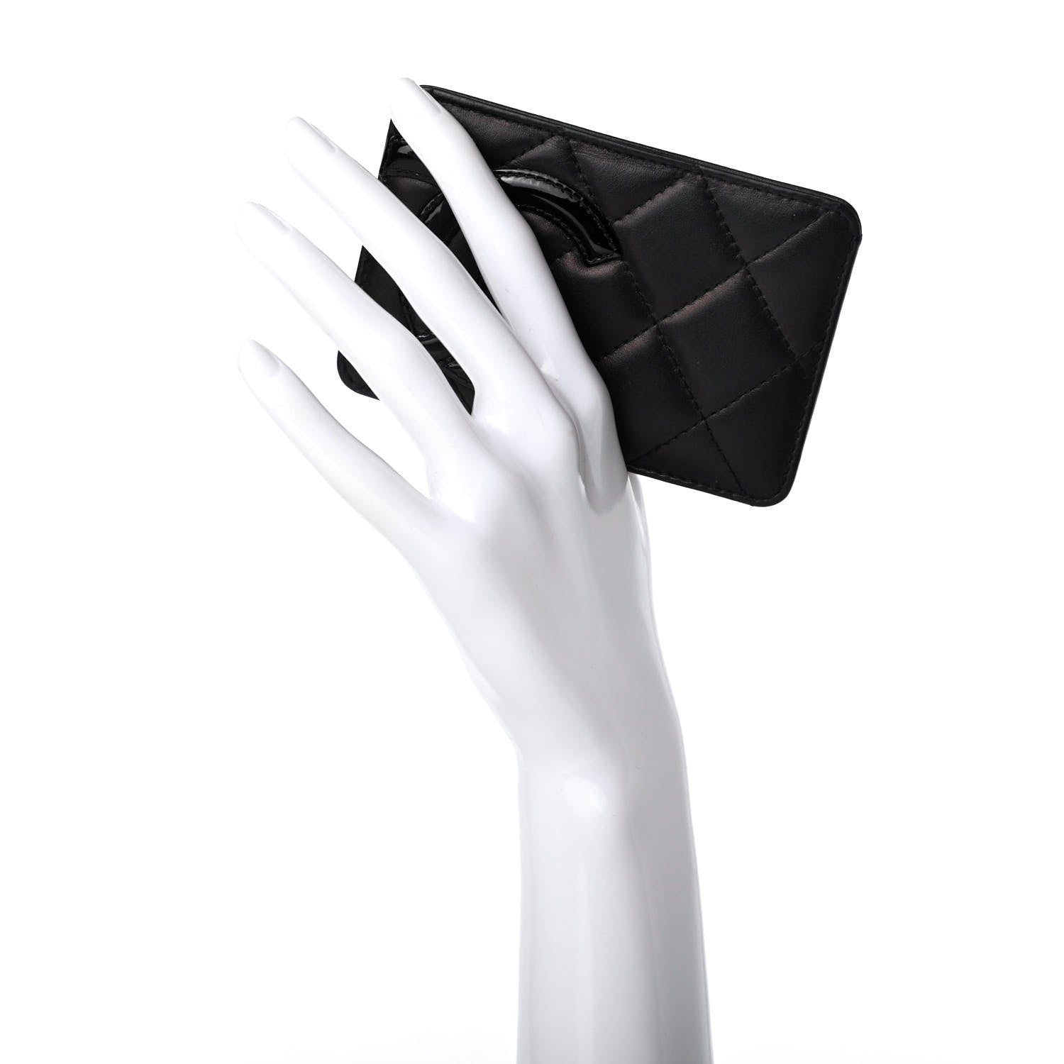 Chanel Calfskin Quilted Cambon Card Holder Black 2 of 7