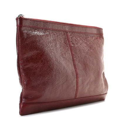 Balenciaga Agneau Arena Classic Hardware Medium Clip Rouge Grenat 3 of 9