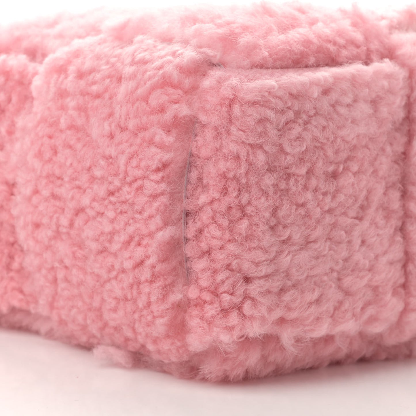 Shearling Small Intrecciato Arco Tote Popsicle
