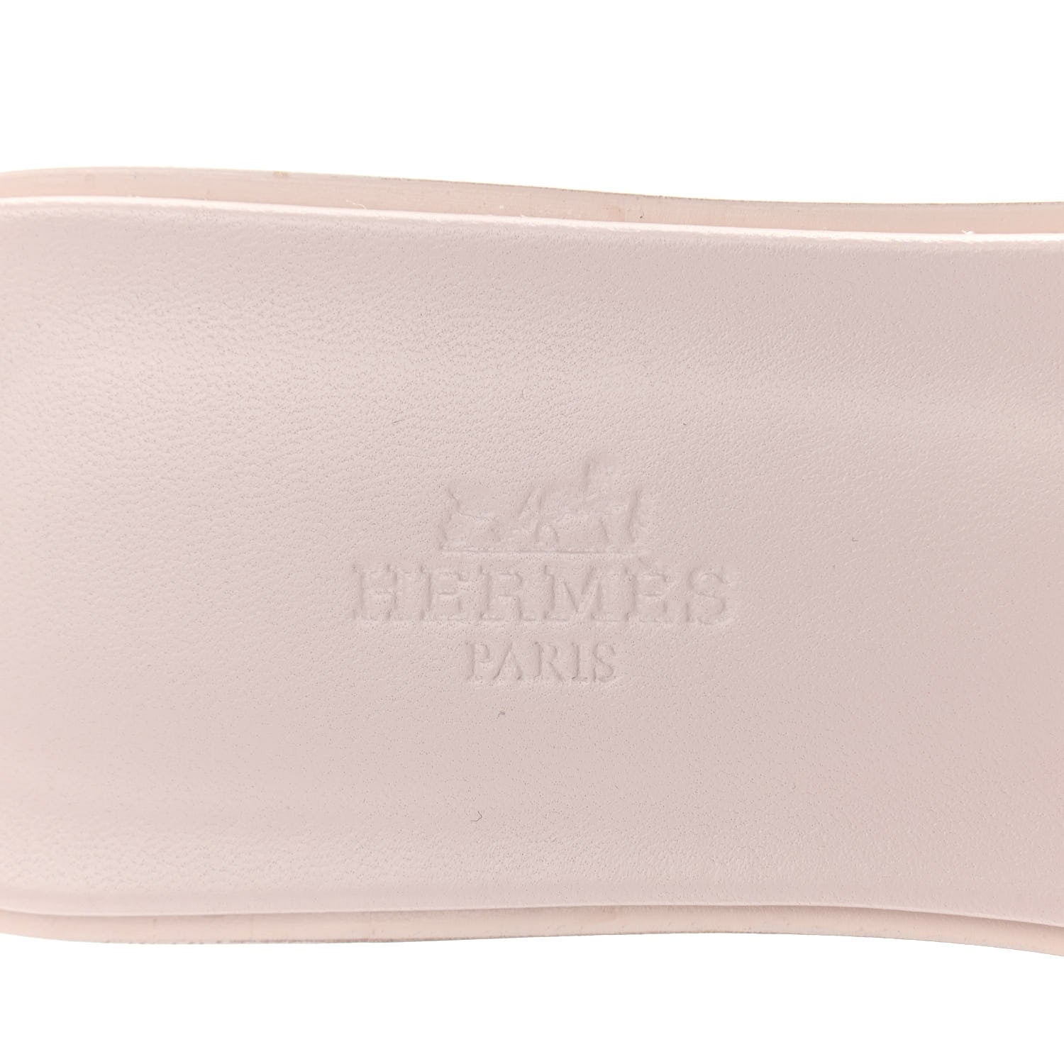 Hermes Box Calfskin Oran Sandals 39 Rose Pale 8 of 9