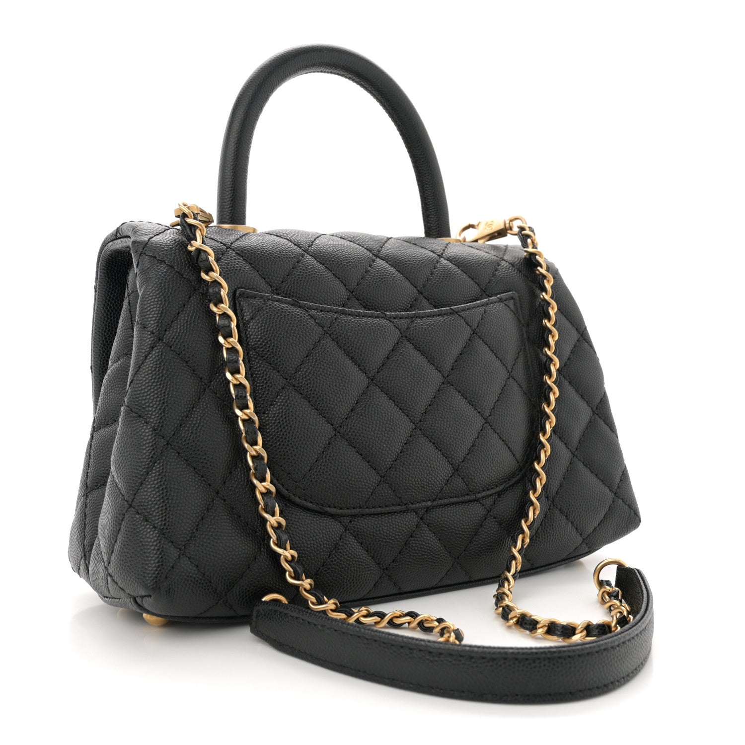 Chanel Caviar Quilted Mini Coco Handle Flap Black 3 of 11
