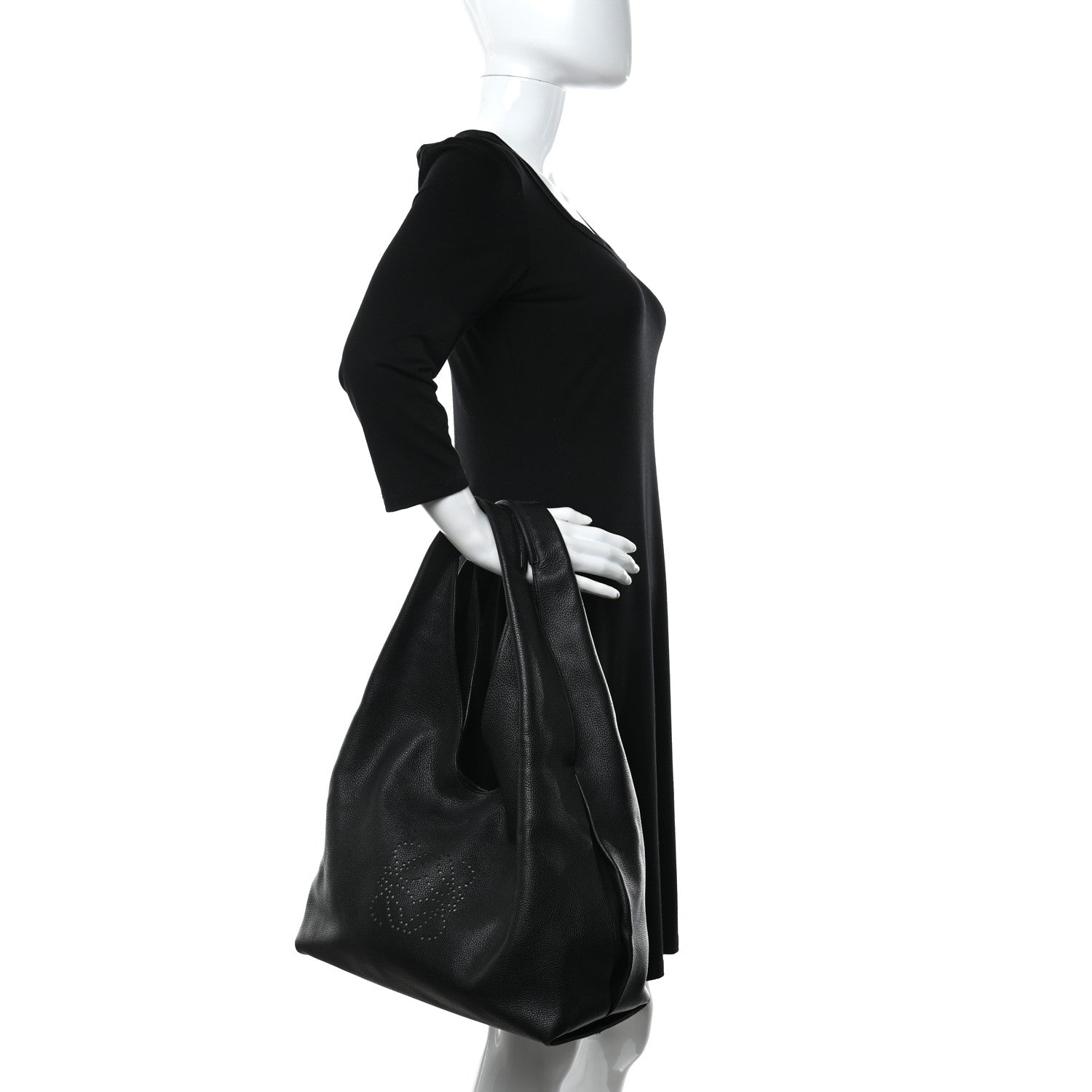 Loewe Calfskin Dunas Hobo Black 2 of 12