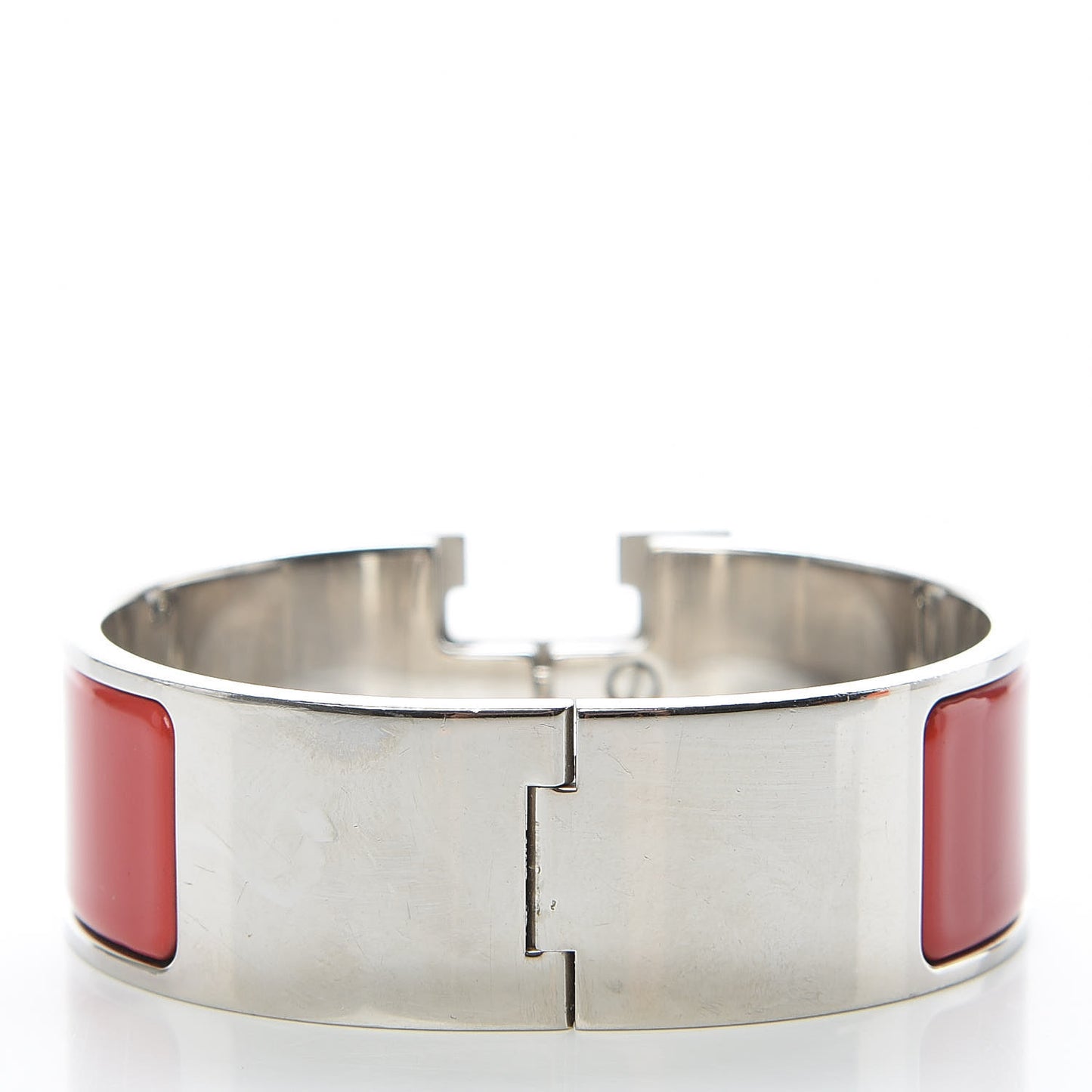 Enamel Wide Clic Clac H Bracelet PM Red