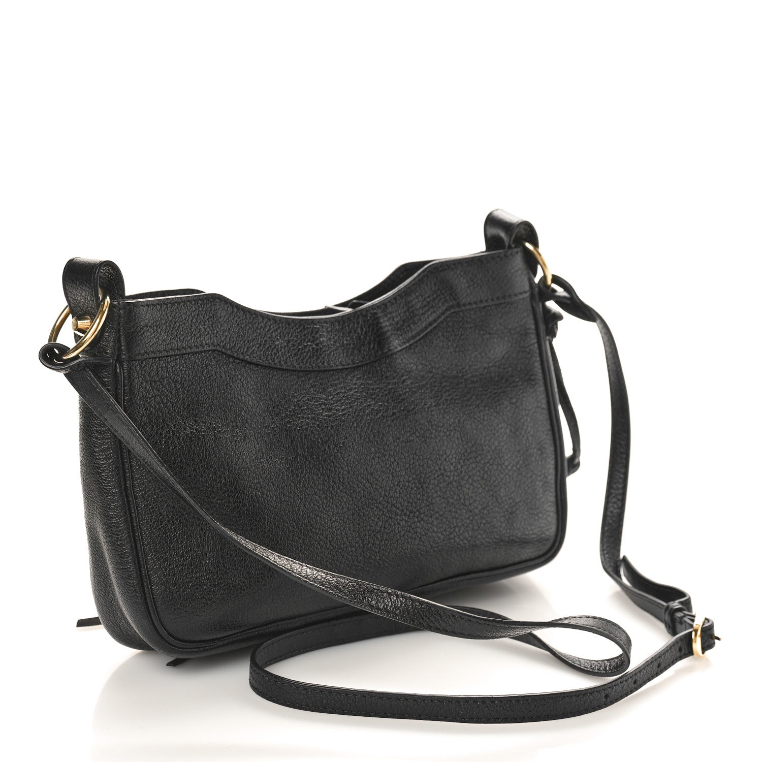 Balenciaga Chevre Gold Metallic Edge Hardware Hip Black 3 of 11