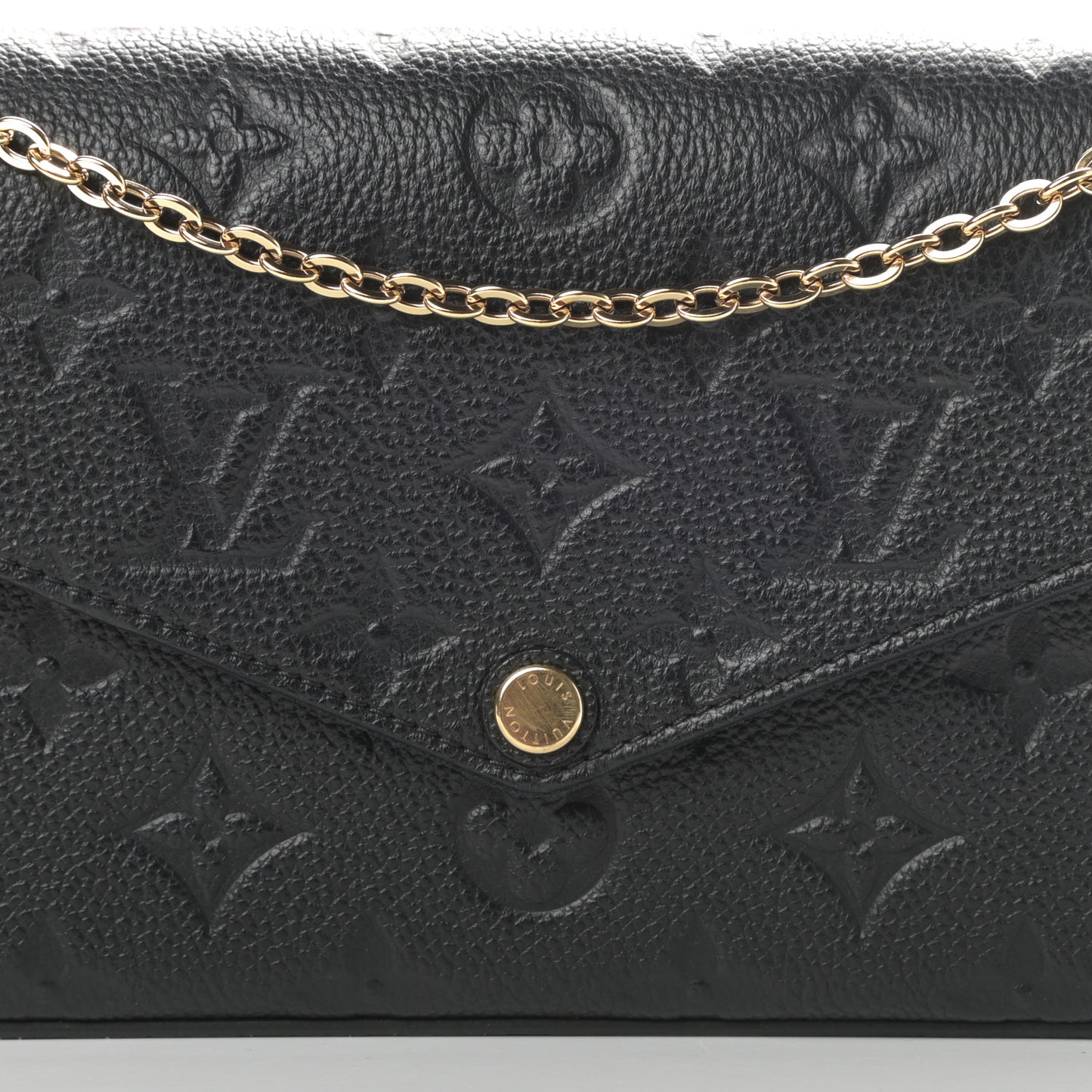 Empreinte Pochette Felicie Chain Wallet Black