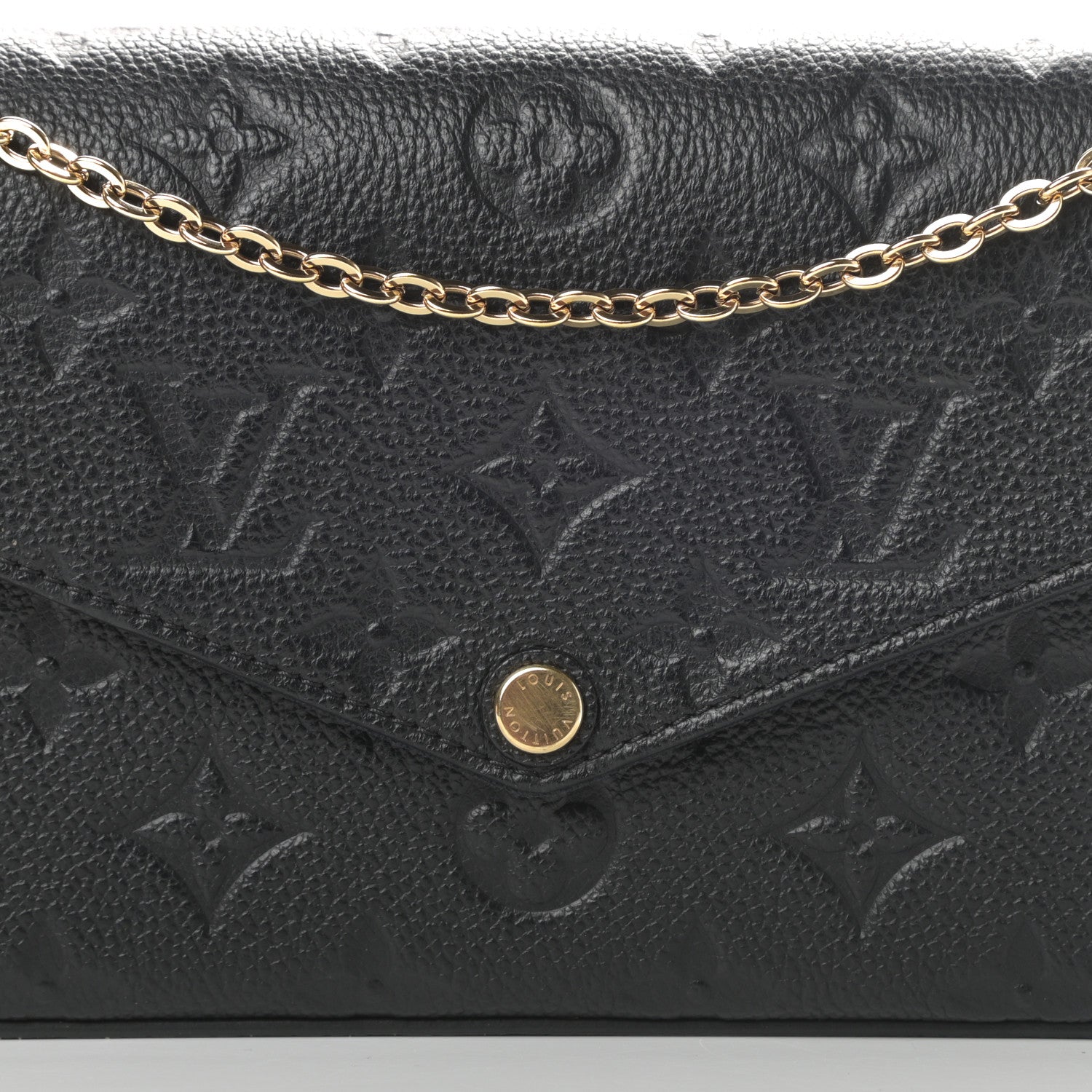 Louis Vuitton Empreinte Pochette Felicie Chain Wallet Black 11 of 16