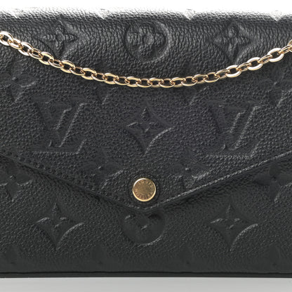 Louis Vuitton Empreinte Pochette Felicie Chain Wallet Black 11 of 16