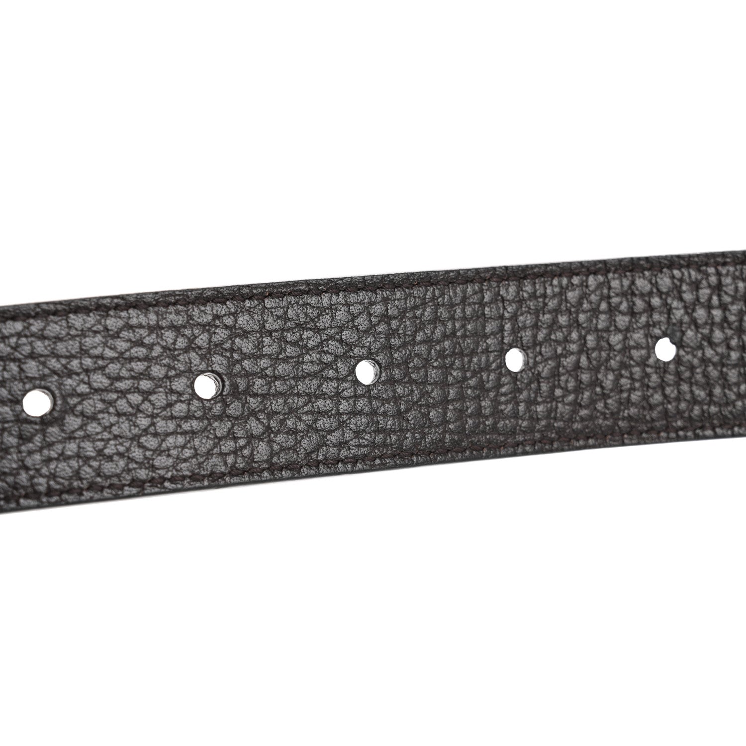 Gucci Calfskin Double G Reversible Belt 80 32 Black Cocoa 5 of 6