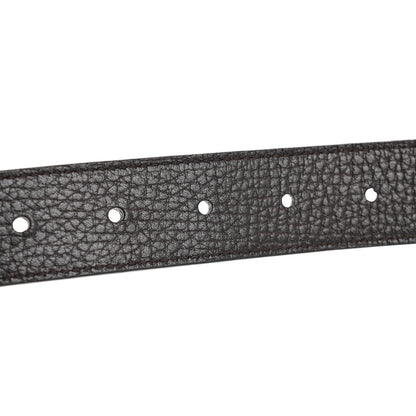 Gucci Calfskin Double G Reversible Belt 80 32 Black Cocoa 5 of 6