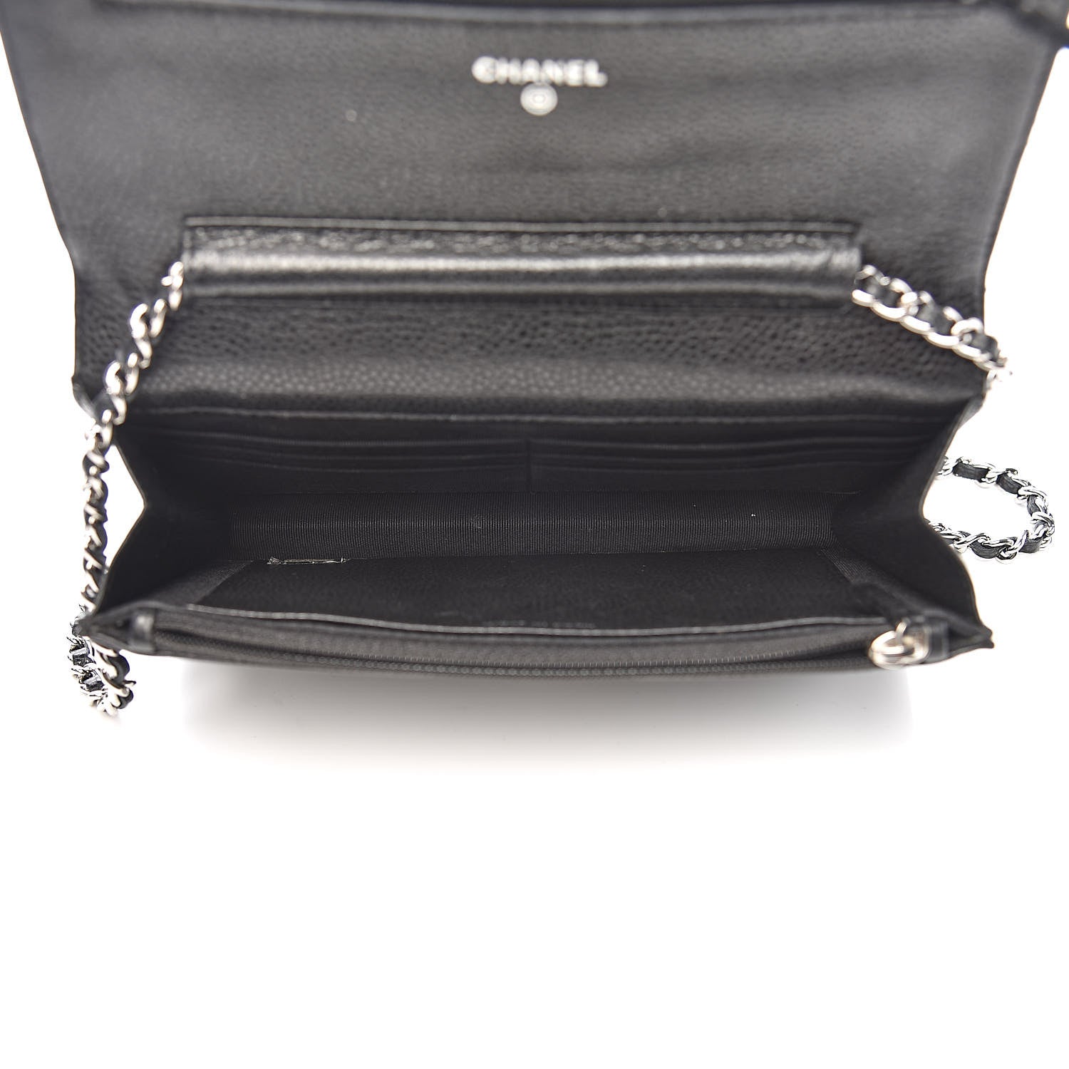 Chanel Caviar Quilted Wallet On Chain WOC Black 5 of 12