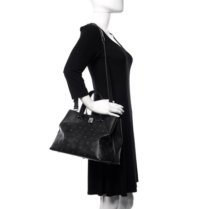 MCM Visetos Large Tote Black 2 of 15