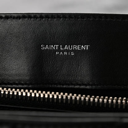 Saint Laurent Calfskin Y Quilted Monogram Medium Loulou Chain Satchel Black 6 of 11