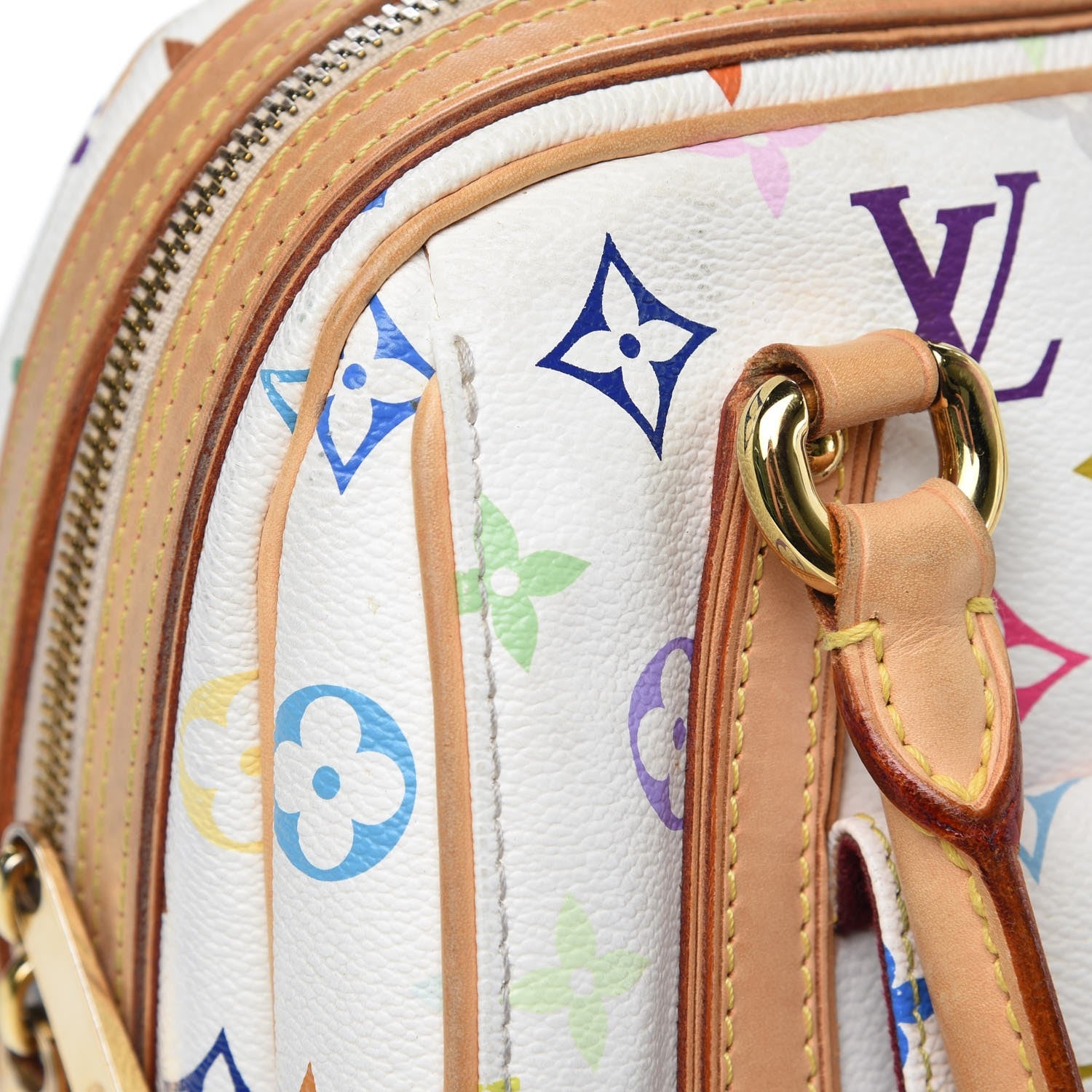 Louis Vuitton Monogram Multicolor Priscilla White 8 of 13