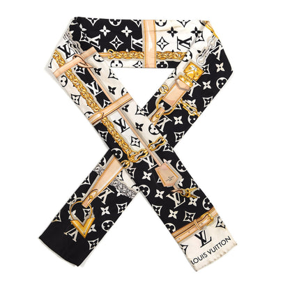 Louis Vuitton Silk Monogram Confidential Bandeau Black 1 of 4