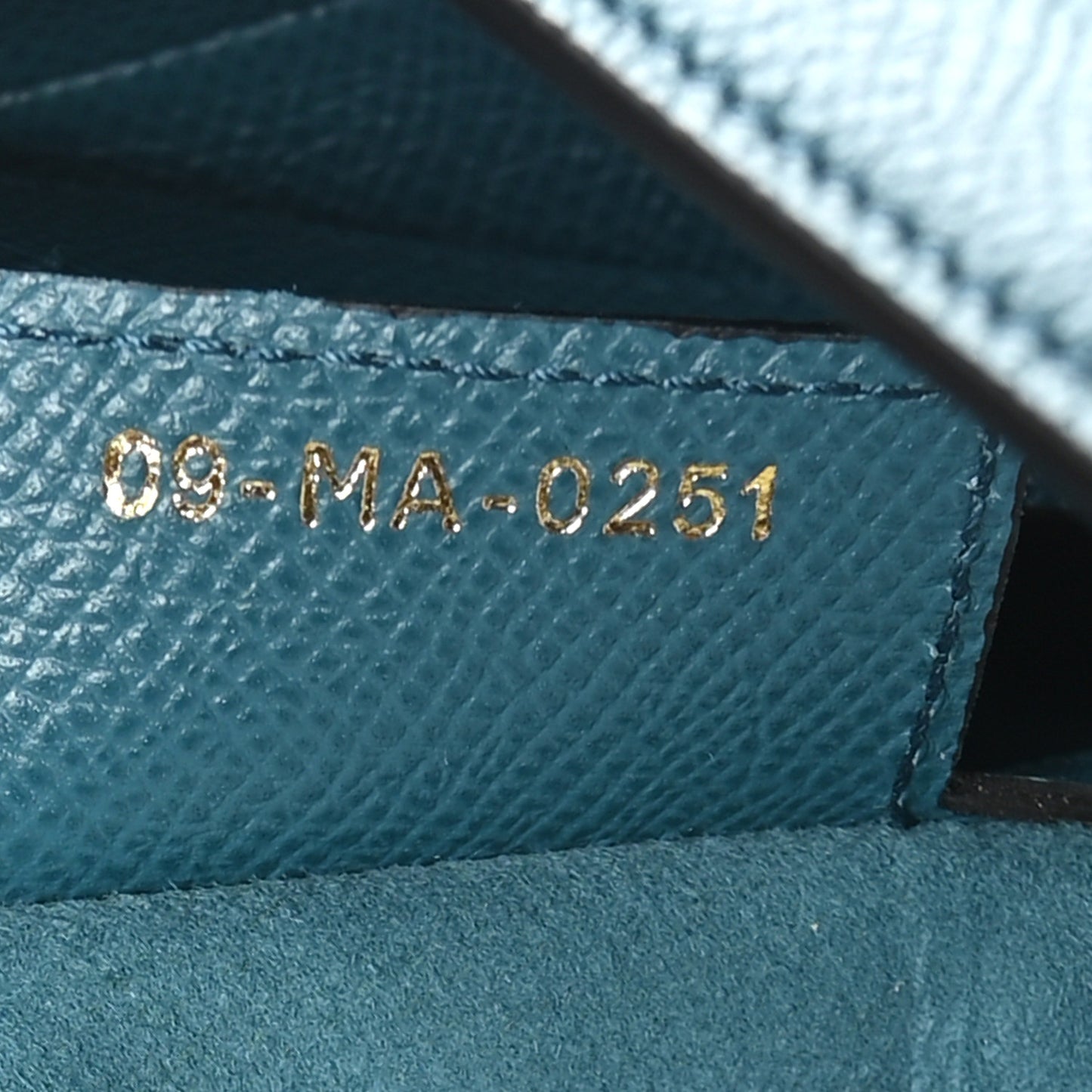 Grained Calfskin Saddle Bag Turquoise