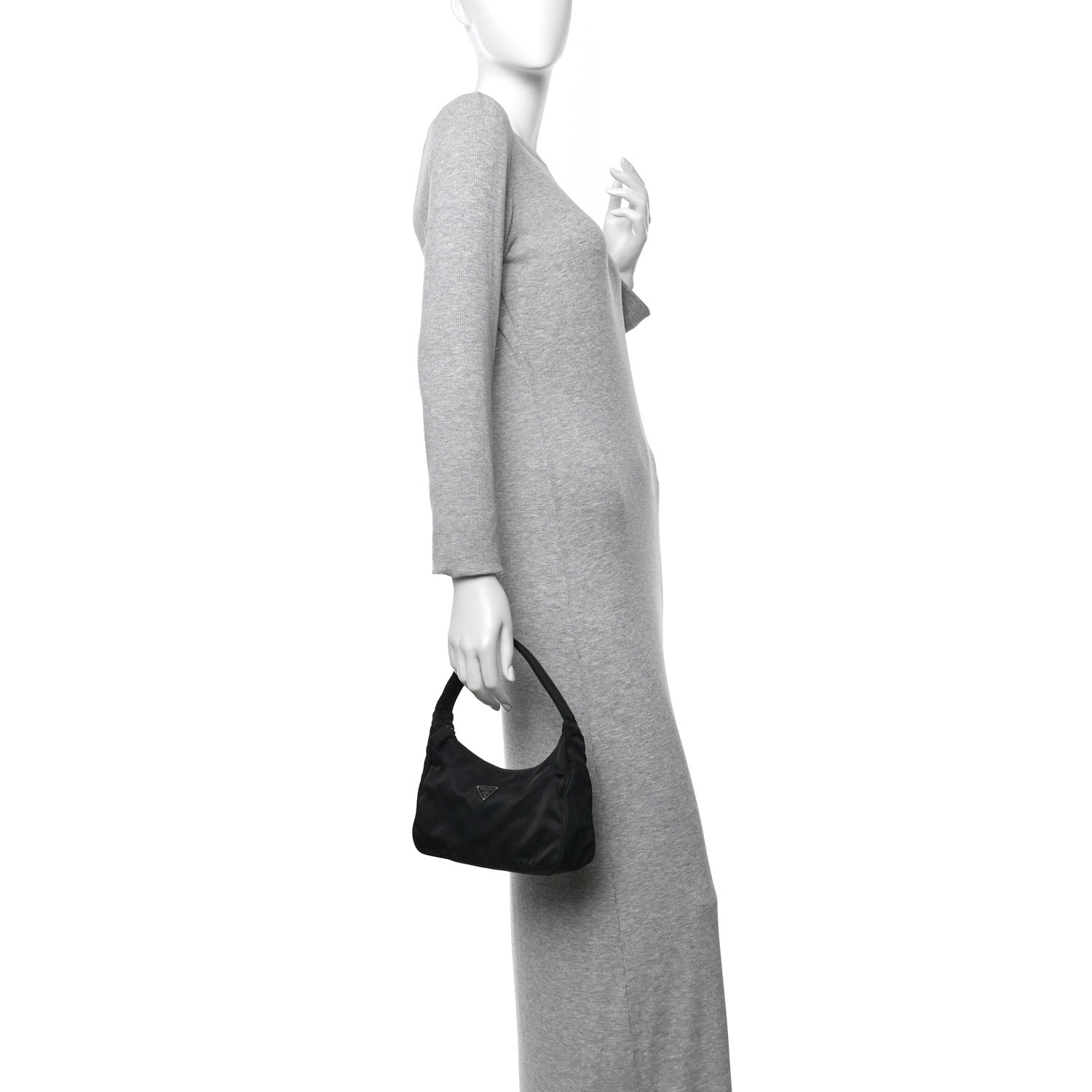 Prada Tessuto Nylon Sport Mini Shoulder Bag Black 2 of 11