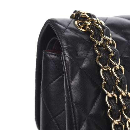 Chanel Lambskin Quilted Jumbo Double Flap Black 14 of 19