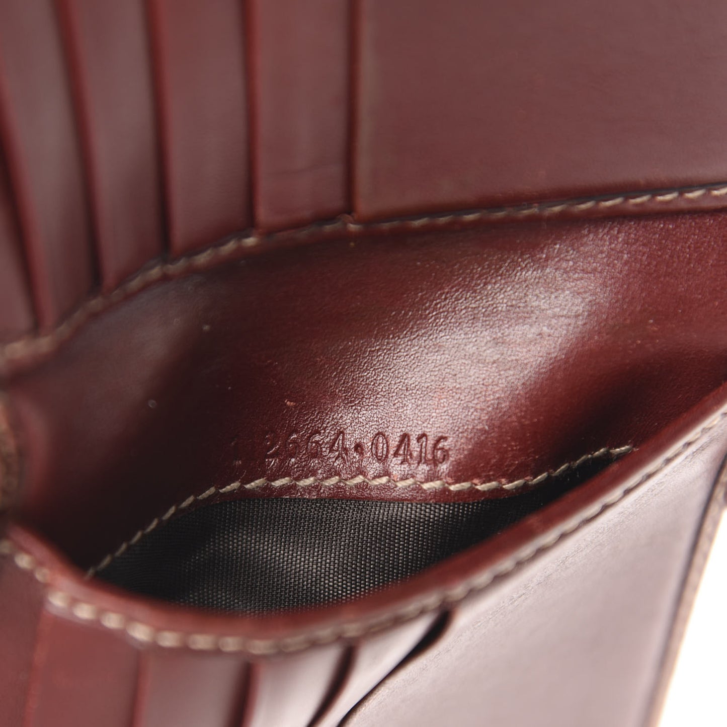 Guccissima Metal Bar French Flap Wallet Brown