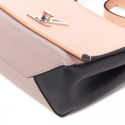 Louis Vuitton Calfskin Lockme II Chain Bag BB Venus Pink Black Magnolia 5 of 9