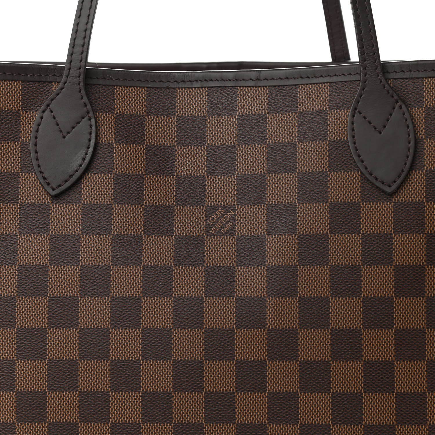 Louis Vuitton Damier Ebene Neo Neverfull MM Rose Ballerine 9 of 16