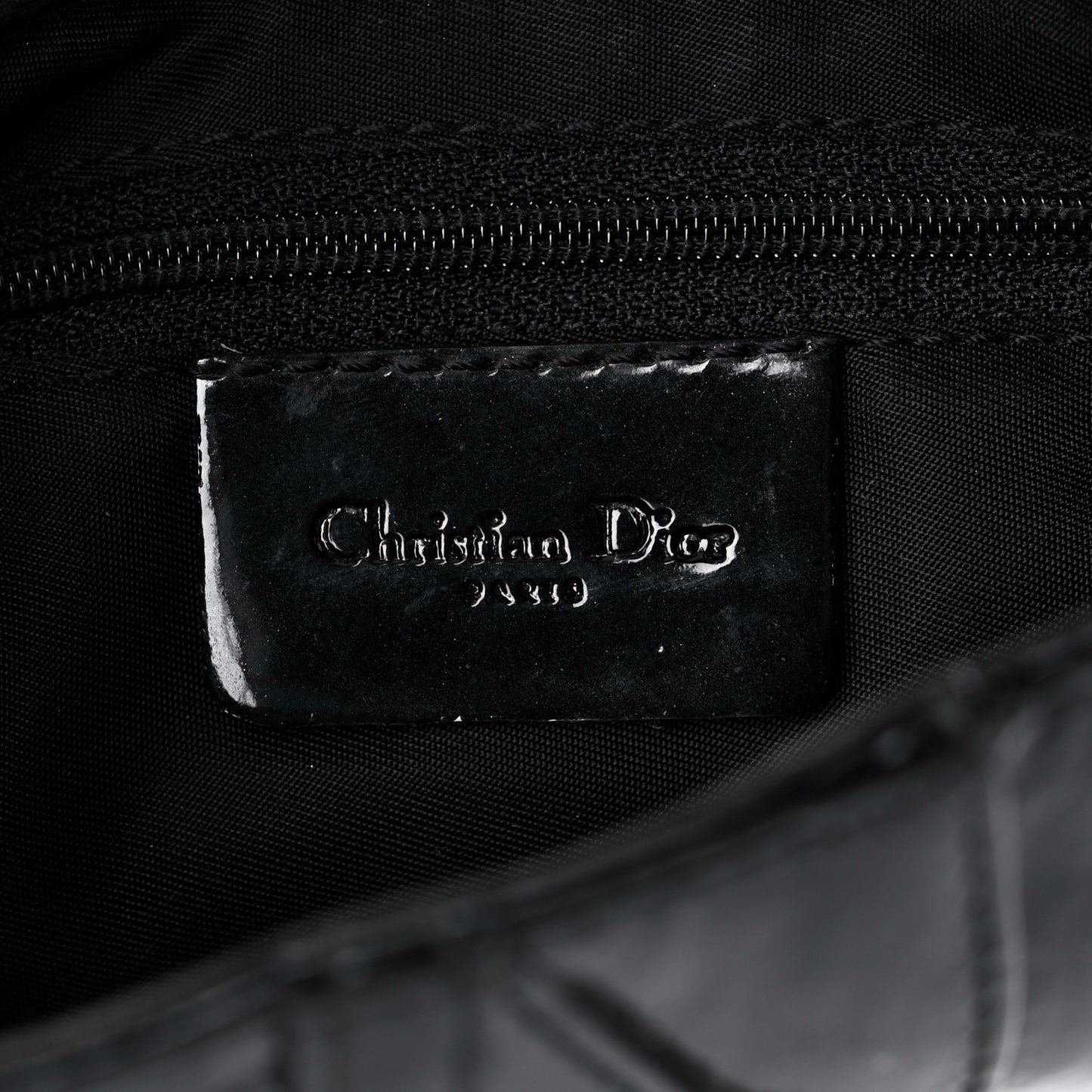 Patent Monogram Mini Saddle Bag Black