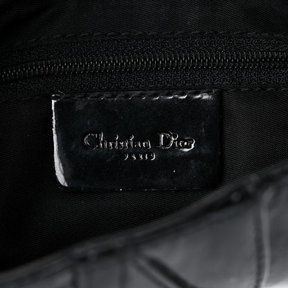 Christian Dior Patent Monogram Mini Saddle Bag Black 6 of 19