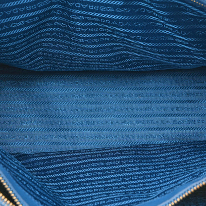 Prada Saffiano Lux Large Galleria Double Zip Tote Cobalto 6 of 17