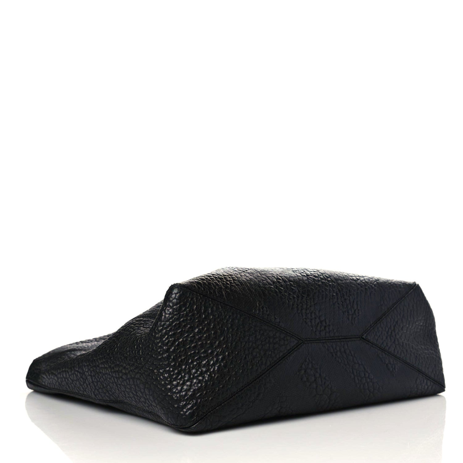 Burberry Heritage Grain Check Embossed Medium Lindburn Hobo Black 6 of 9