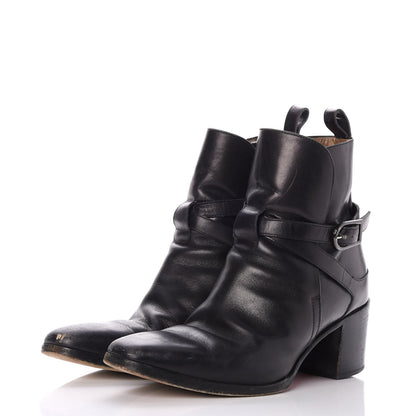 Christian Louboutin Calfskin Buckle Wrap Ankle Boots Booties 41 Black 4 of 11