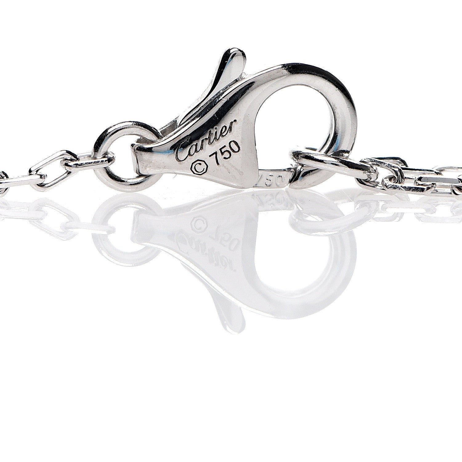 Cartier 18K White Gold Diamond SM D'Amour Pendant Necklace 4 of 5