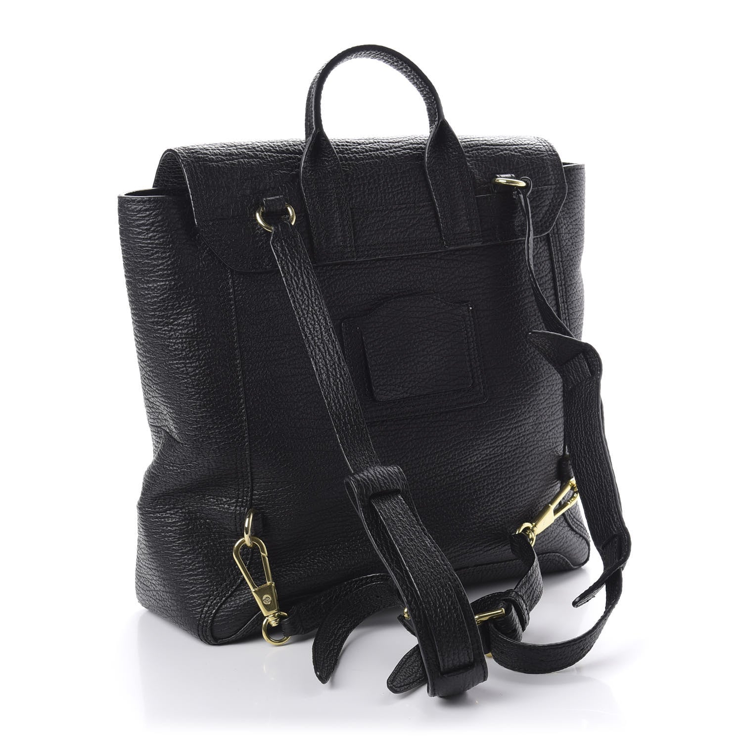 3.1 Phillip Lim 3.1 Textured Calfskin Pashli Backpack Black 2 of 9