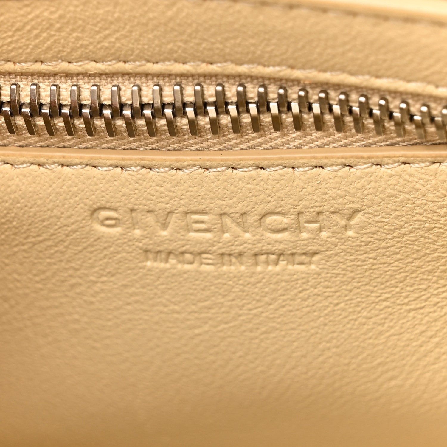 Givenchy Smooth Calfskin Bi-Color Mini Horizon Satchel Linen Off-White 6 of 10