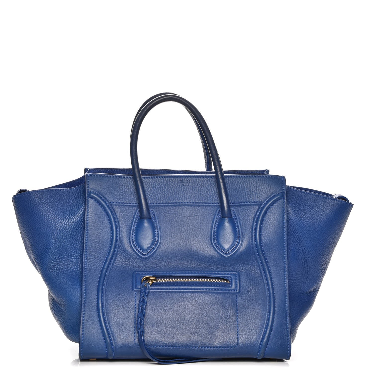Celine Supple Calfskin Medium Phantom Luggage Royal Blue 1 of 14