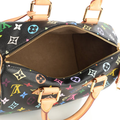 Louis Vuitton Monogram Multicolor Speedy 30 Black 5 of 7