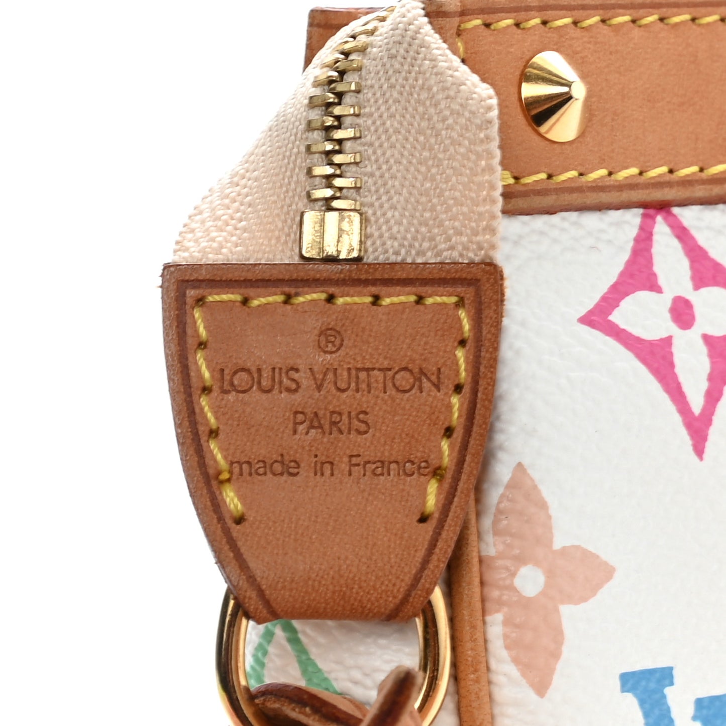 Monogram Multicolor Pochette Accessories White