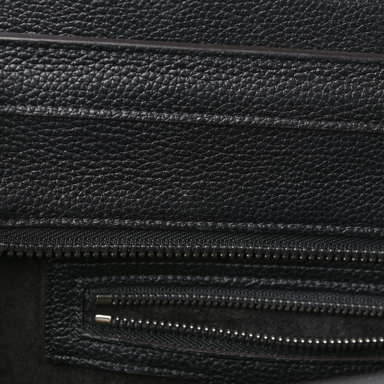 Celine Drummed Calfskin Micro Luggage Black 11 of 12