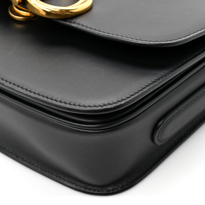 Salvatore Ferragamo Calfskin Gancini Shoulder Bag Black 15 of 15
