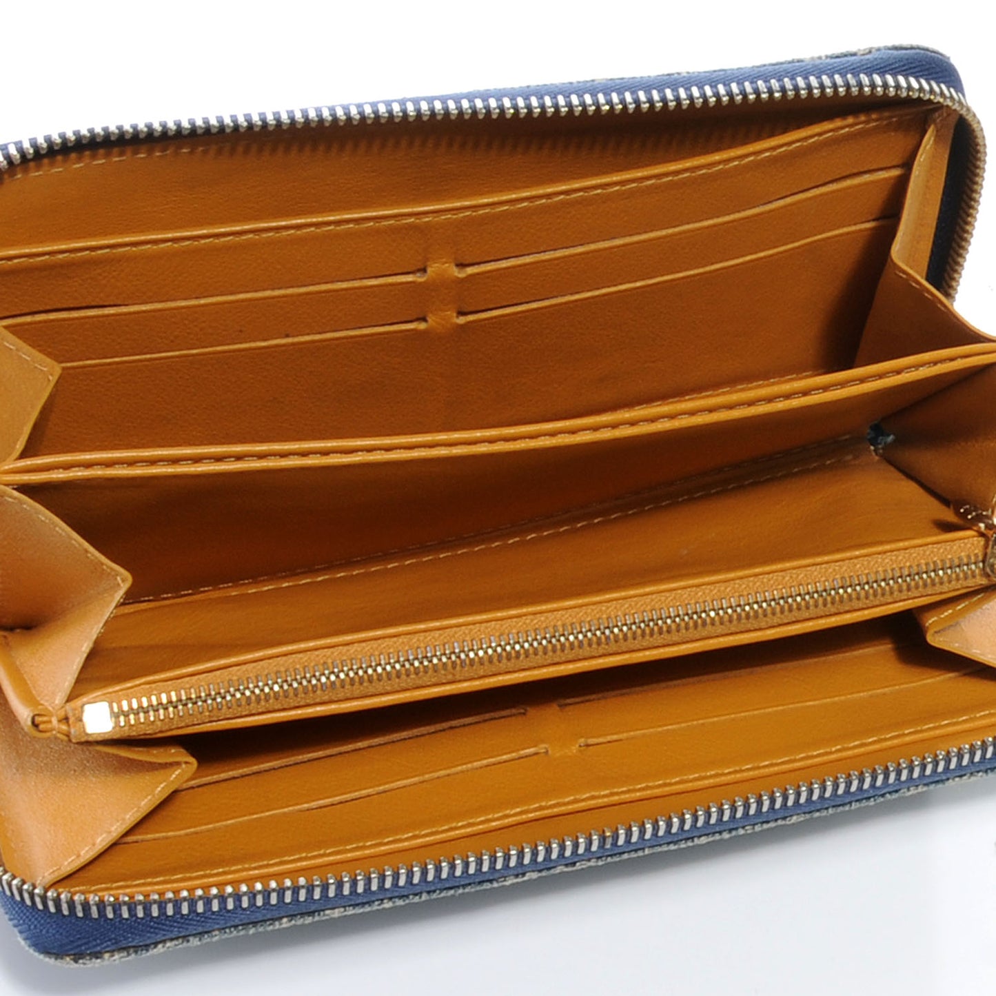 Denim Zippy Wallet Blue