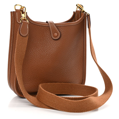 Hermes Taurillon Clemence Evelyne TPM Gold 3 of 11