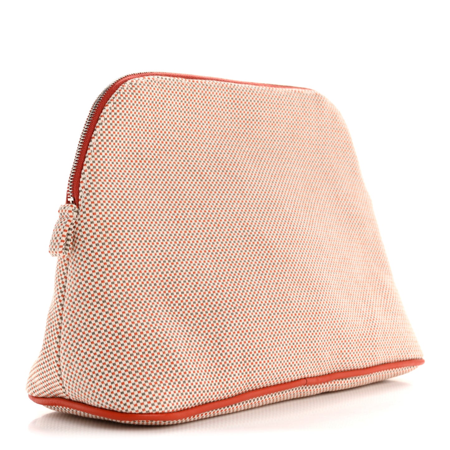 Cotton Canvas Crazy H Medium Bolide Case Orange Ficelle