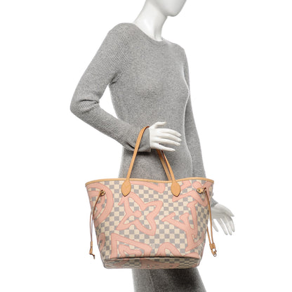 Louis Vuitton Damier Azur Tahitienne Neverfull MM 2 of 7