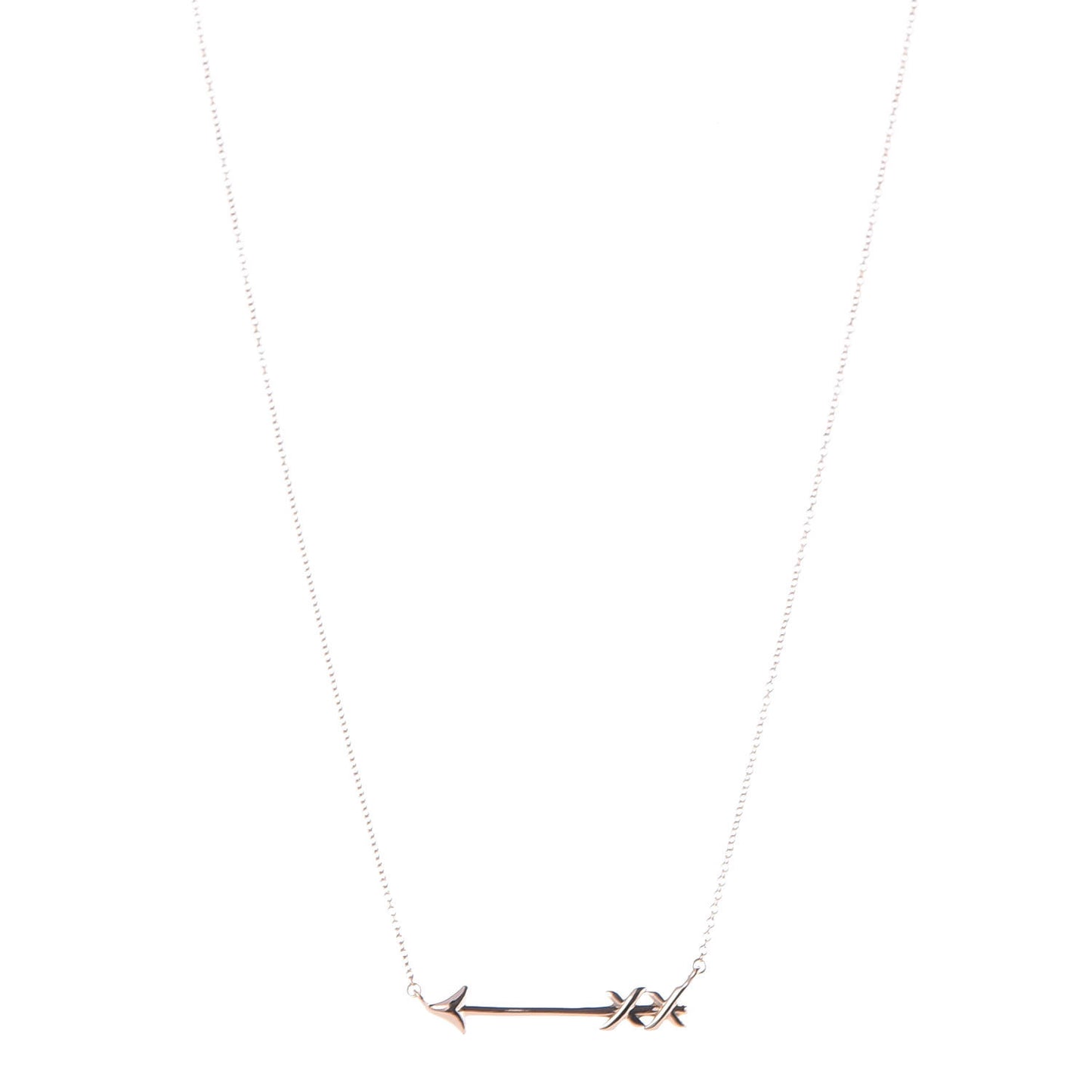 18K Rose Gold Small Paloma's Graffiti Arrow Pendant Necklace