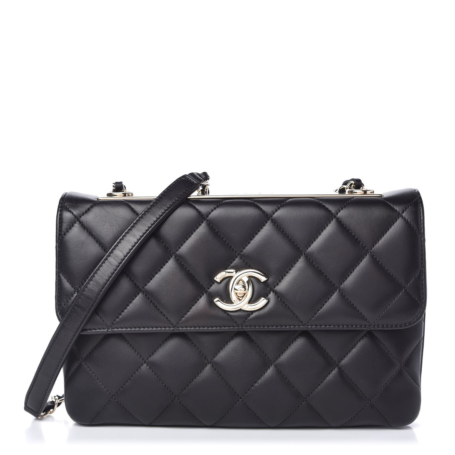 Chanel Lambskin Quilted Medium Trendy CC Flap Black 1 of 11