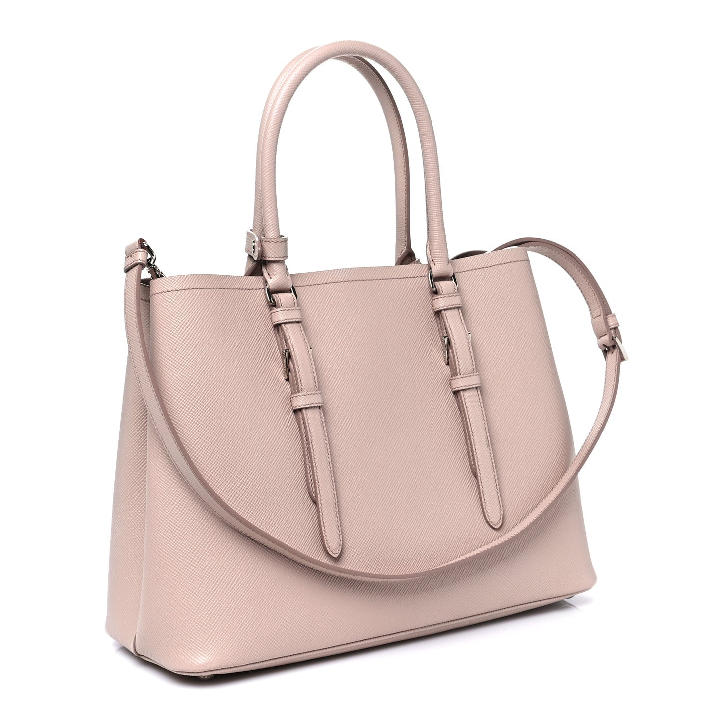 Saffiano Cuir Medium Double Handle Tote Cammeo