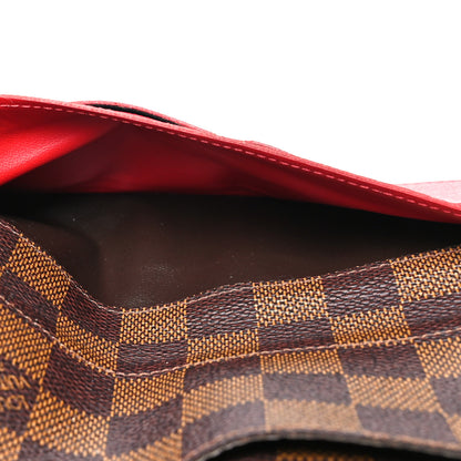 Louis Vuitton Damier Ebene Josephine Wallet Red 6 of 10