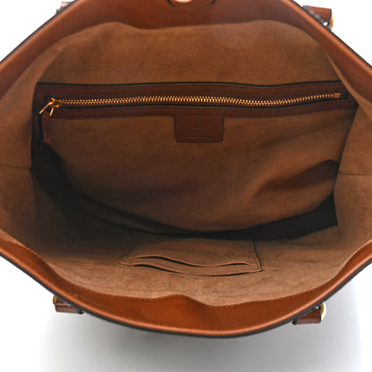 Gucci GG Supreme Monogram Linea A Foldover Tote Brown 5 of 9