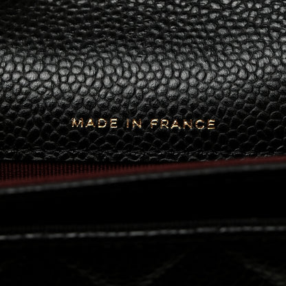 Chanel Caviar Quilted Flap Card Holder Wallet Black 7 of 9