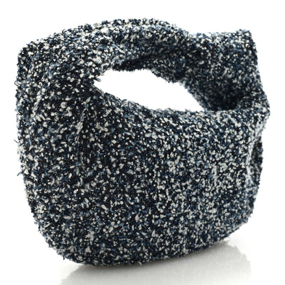 Bottega Veneta Denim Boucle Mini Jodie Indigo Silver 2 of 8