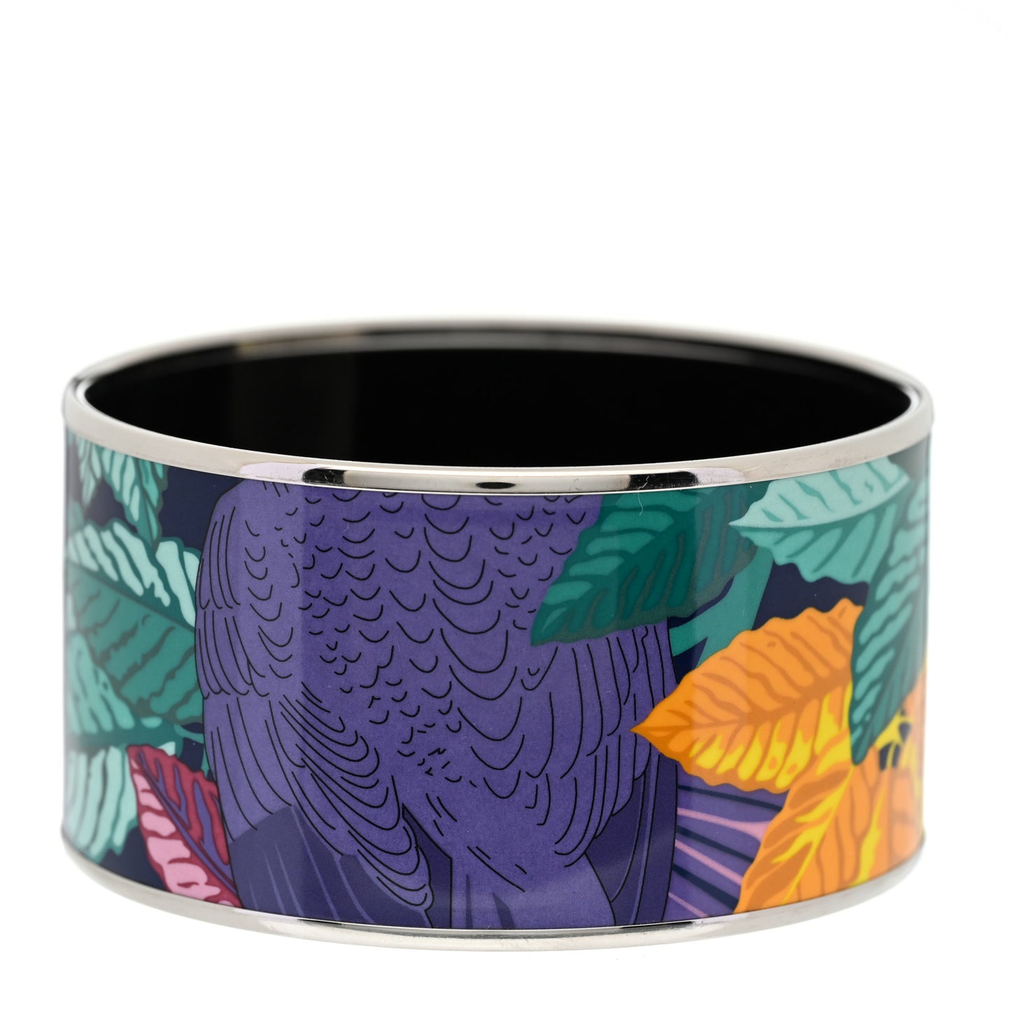 Enamel Printed Les Perroquet Extra Wide Bracelet 70 Vie D Artiste